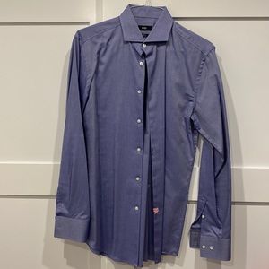Men’s Hugo Boss Slim Fit Dress Shirt 16L Deep Blue